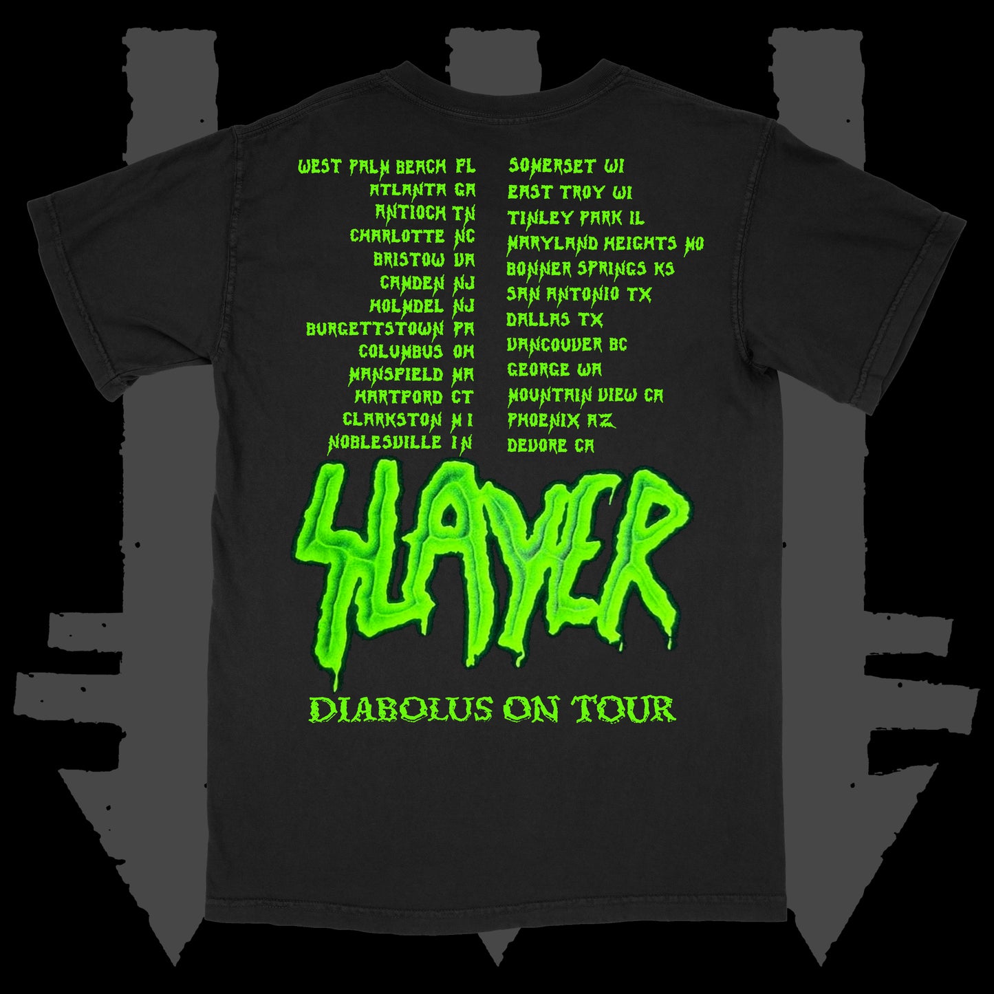 Slayer Diabolus On Tour 1999 T-Shirt
