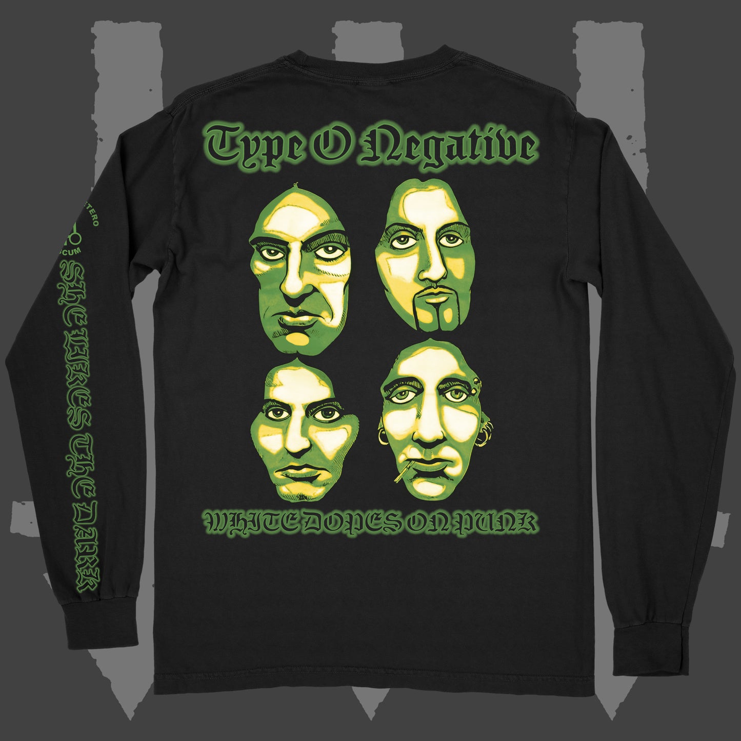 Type O Little Miss Scare All 1996 Long Sleeve OR Crew Neck Sweater