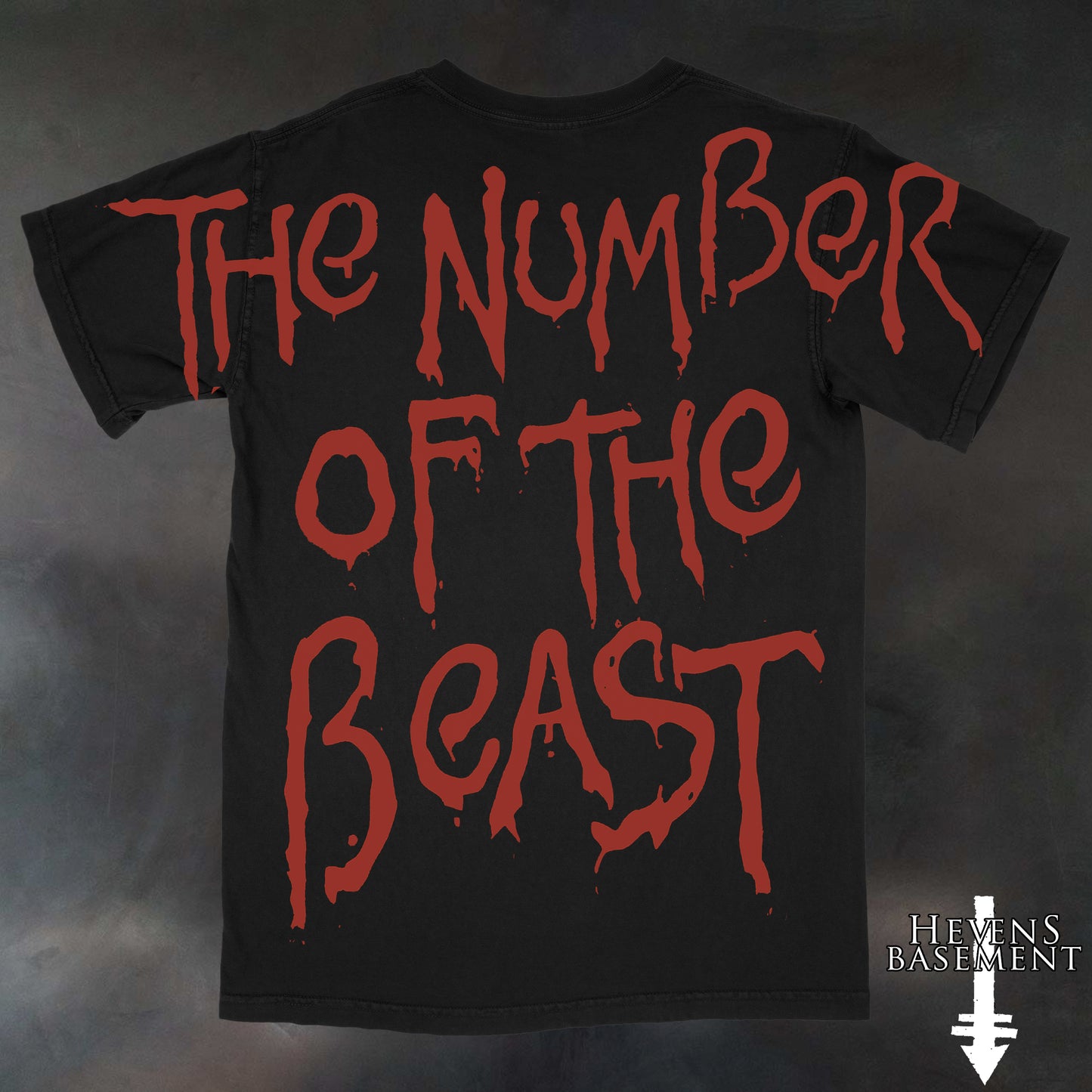 Maiden The Number of The Beast 1982 AOP Vintage Wash T-Shirt