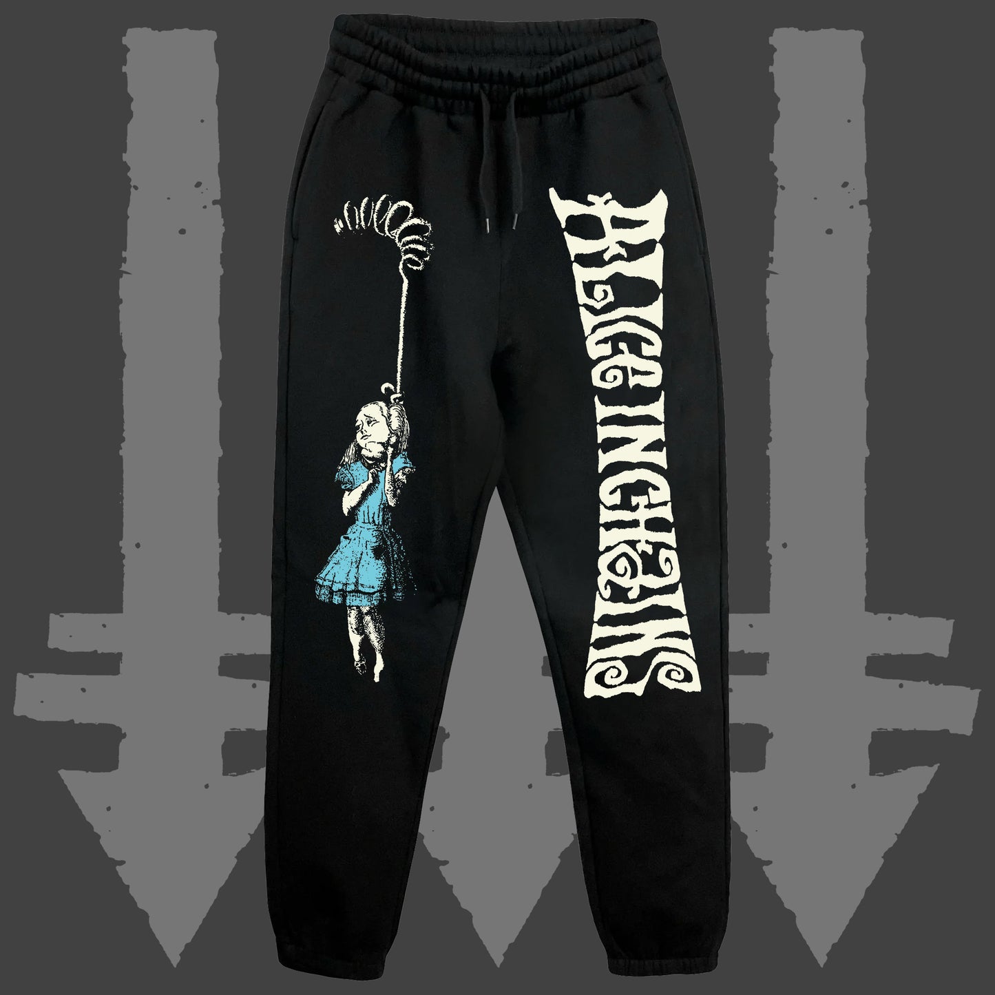 Wonderland Black Sweatpants