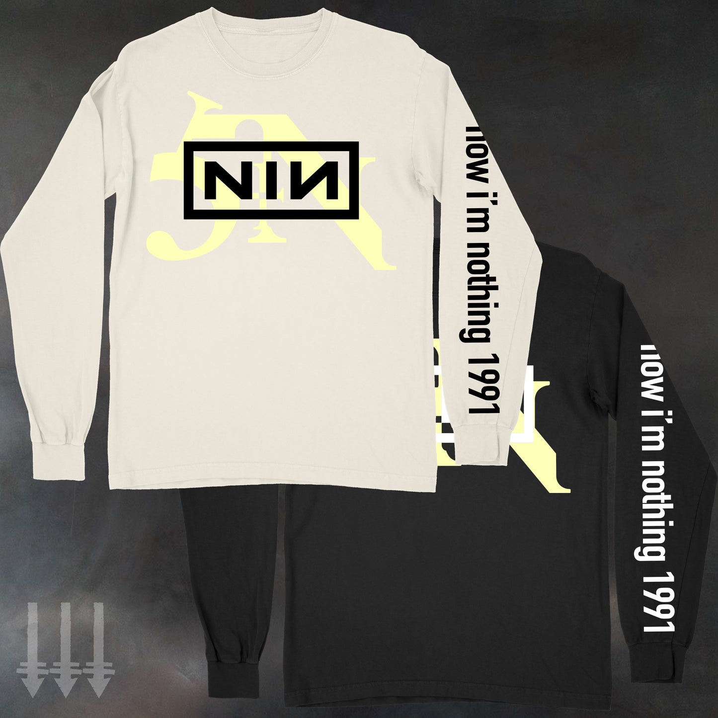 NIN now i'm nothing **GLOW IN DARK Long Sleeve