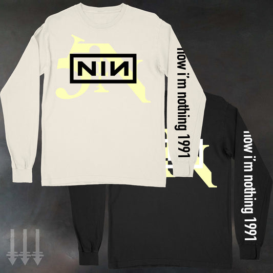 NIN now i'm nothing **GLOW IN DARK Long Sleeve
