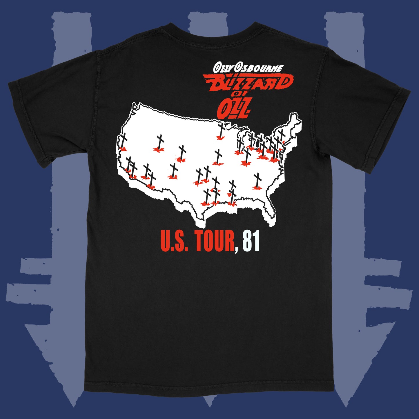 Ozzy Blizzard Tour 1981 T-Shirt