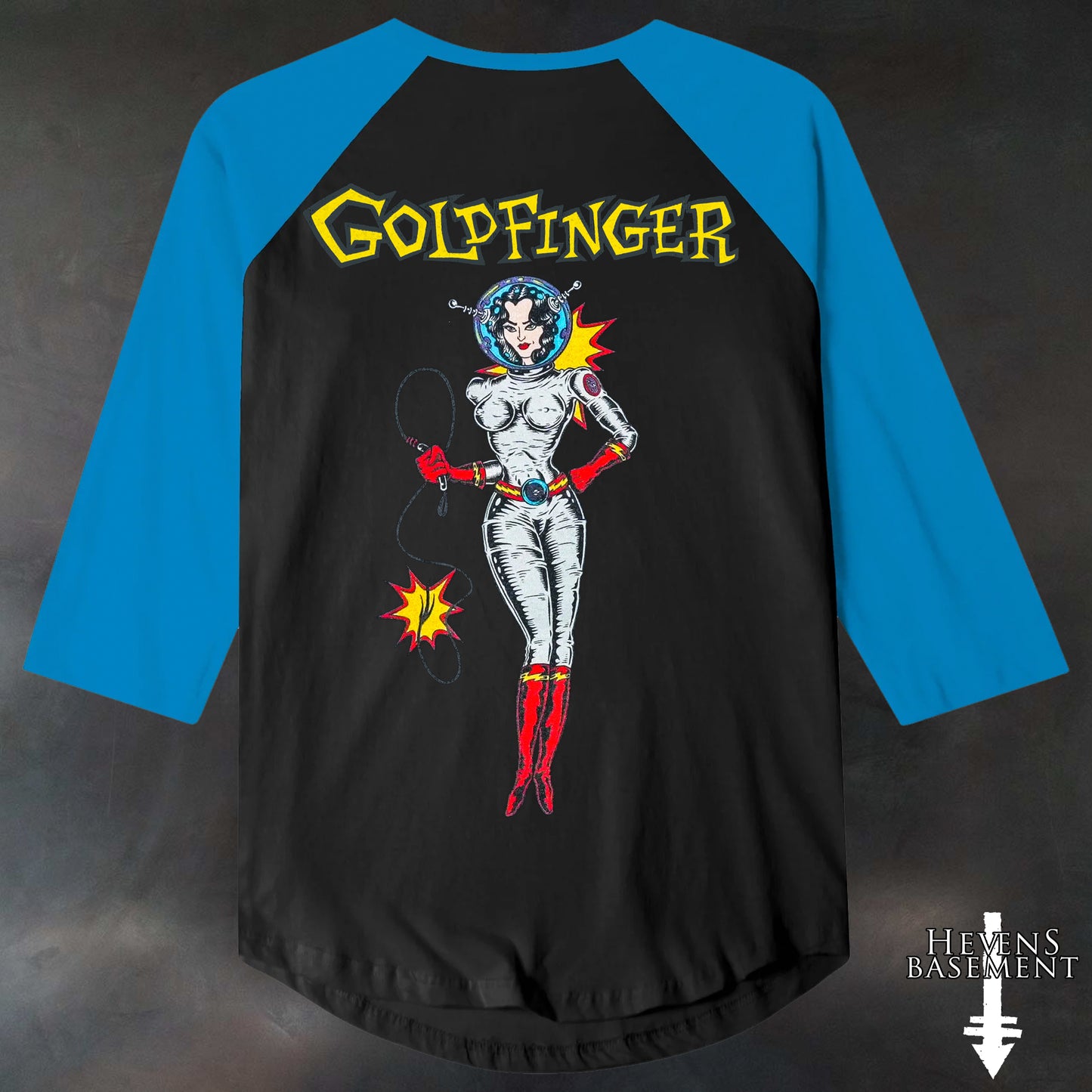 Goldfinger 1995 Blue/Black Raglan T-Shirt - Pre-Order