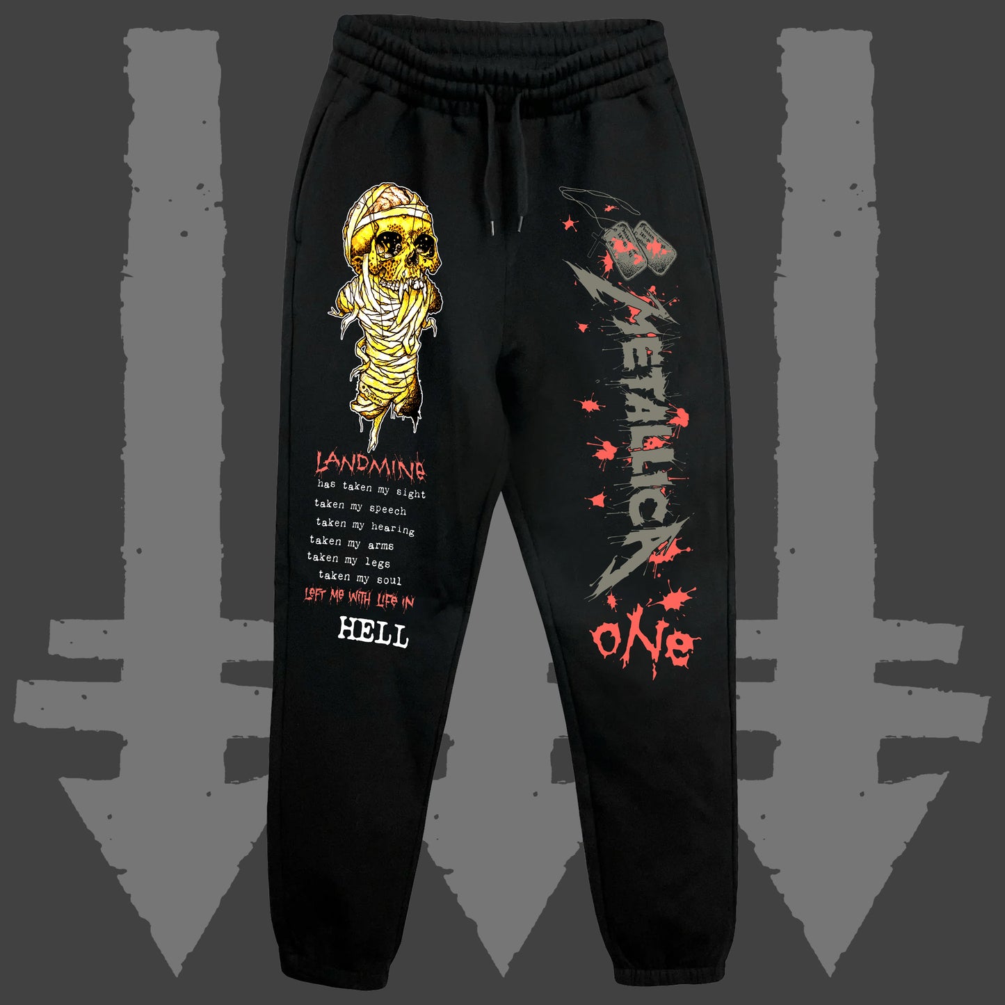 Landmine 1988 Black Sweatpants