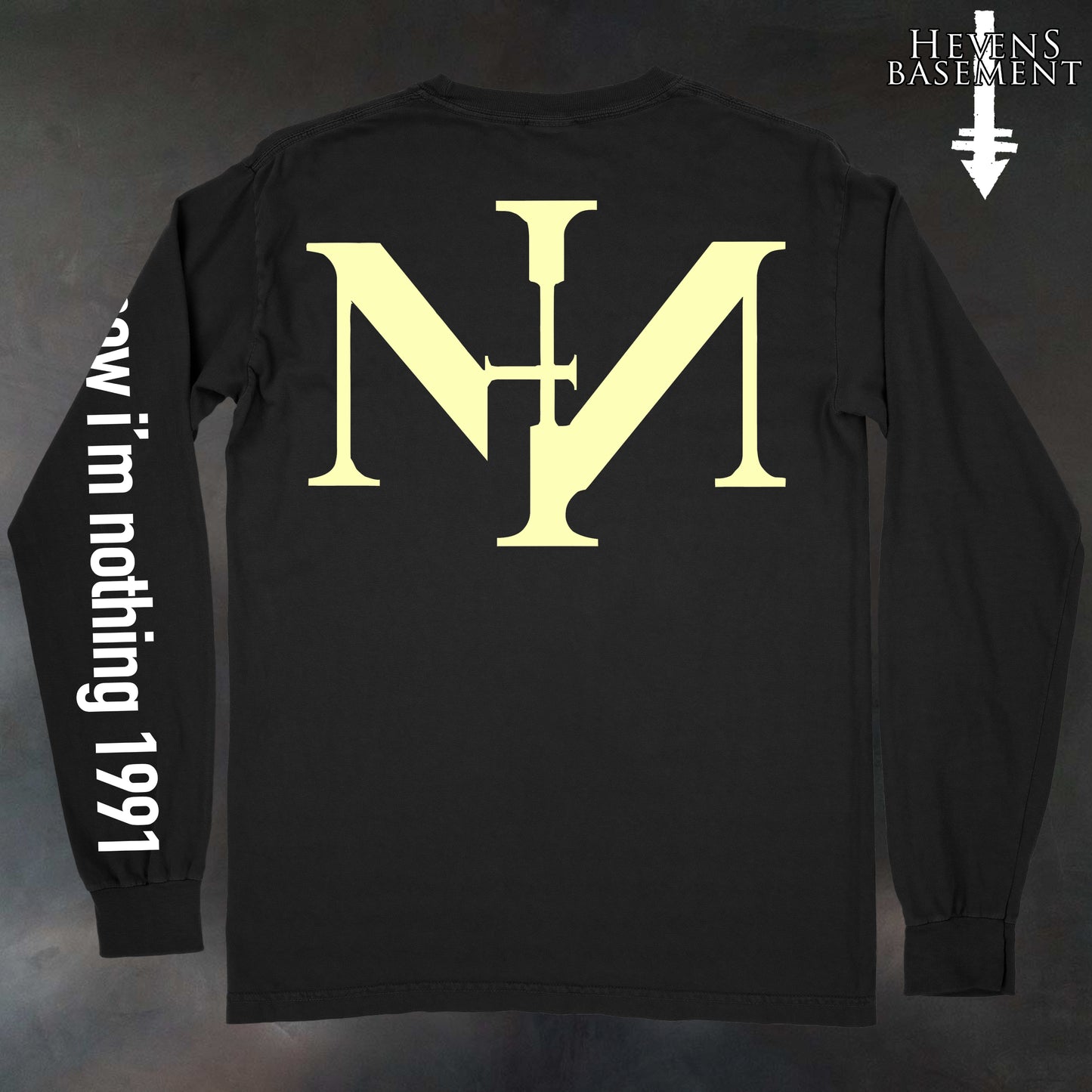 NIN now i'm nothing **GLOW IN DARK Long Sleeve