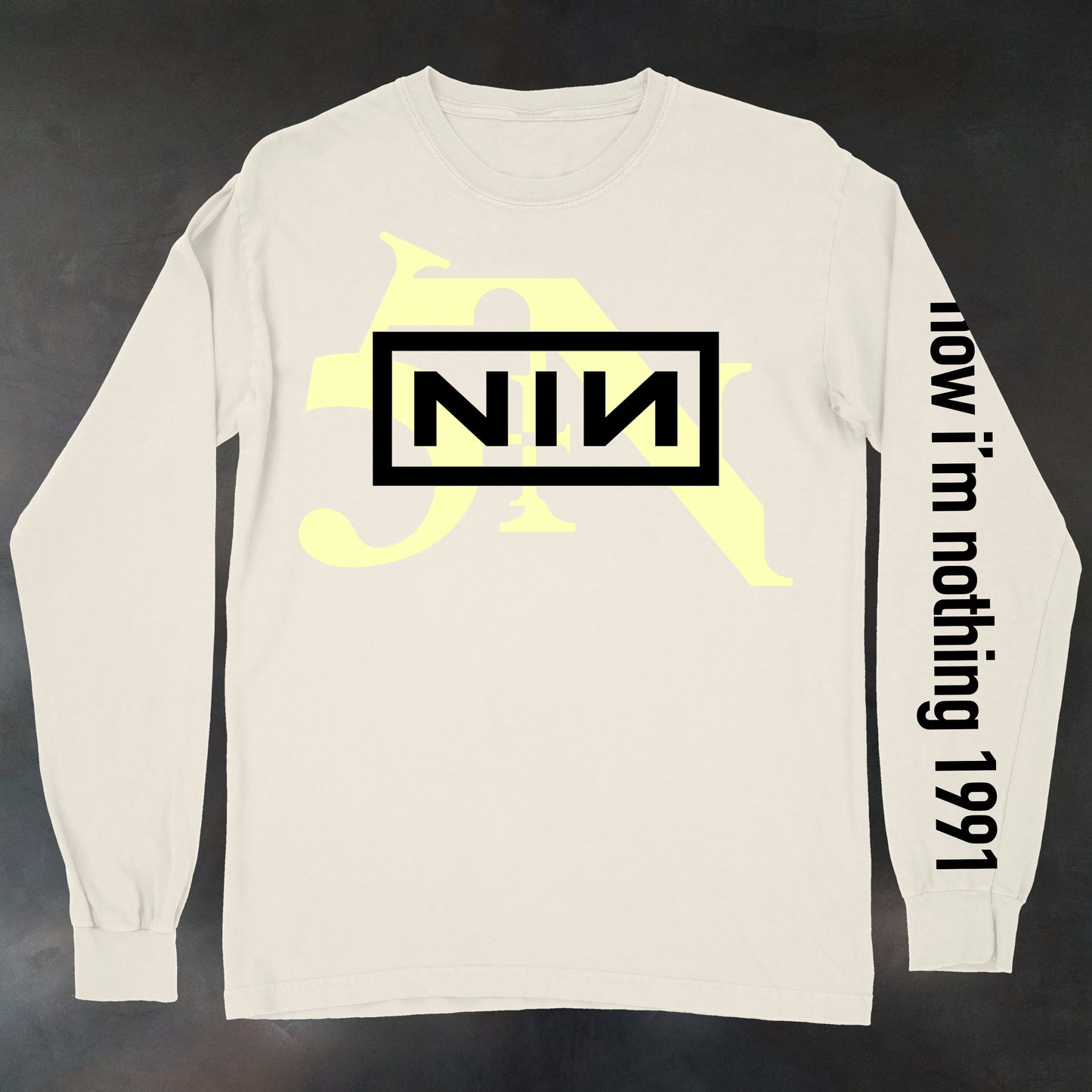 NIN now i'm nothing **GLOW IN DARK Long Sleeve