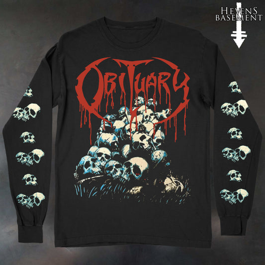 Obituary Pile Of Skulls 1991 Long Sleeve LIMITED TO 50