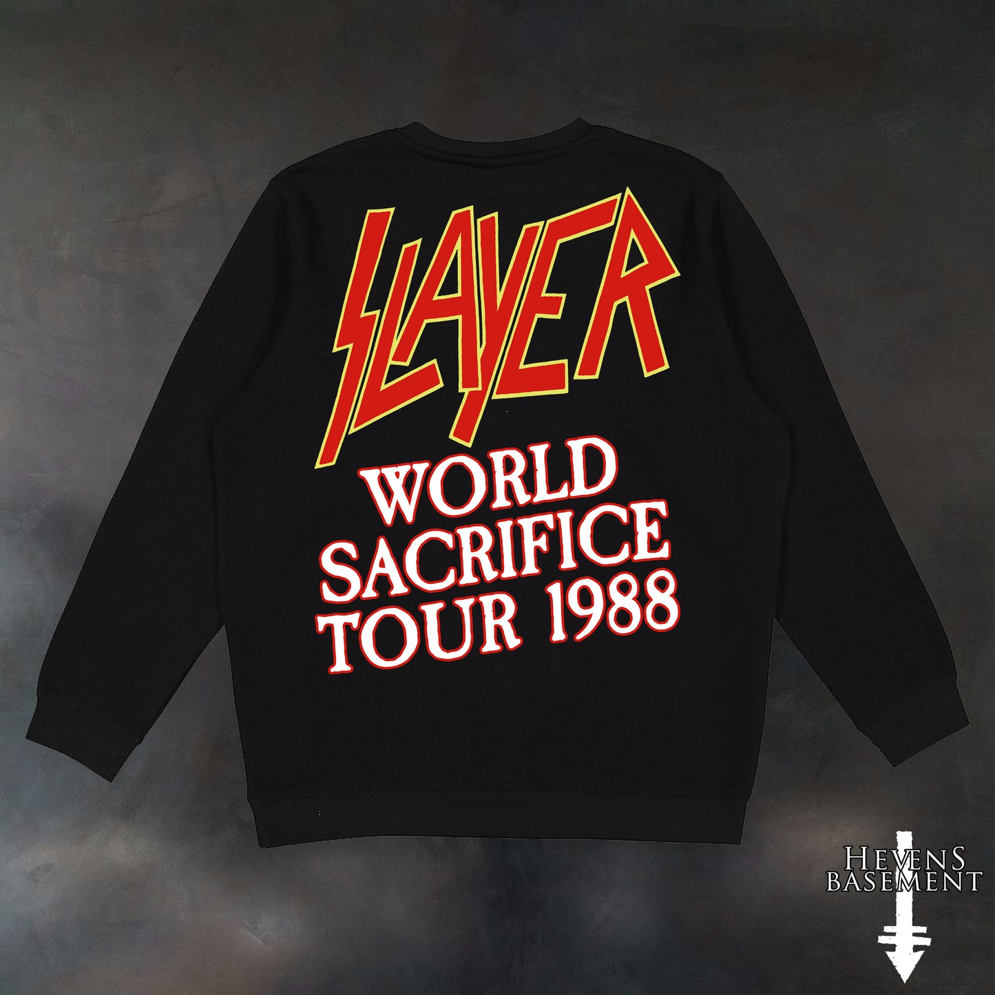 Slayer World Sacrifice 1988 Black Sweater Limited to 25 Total