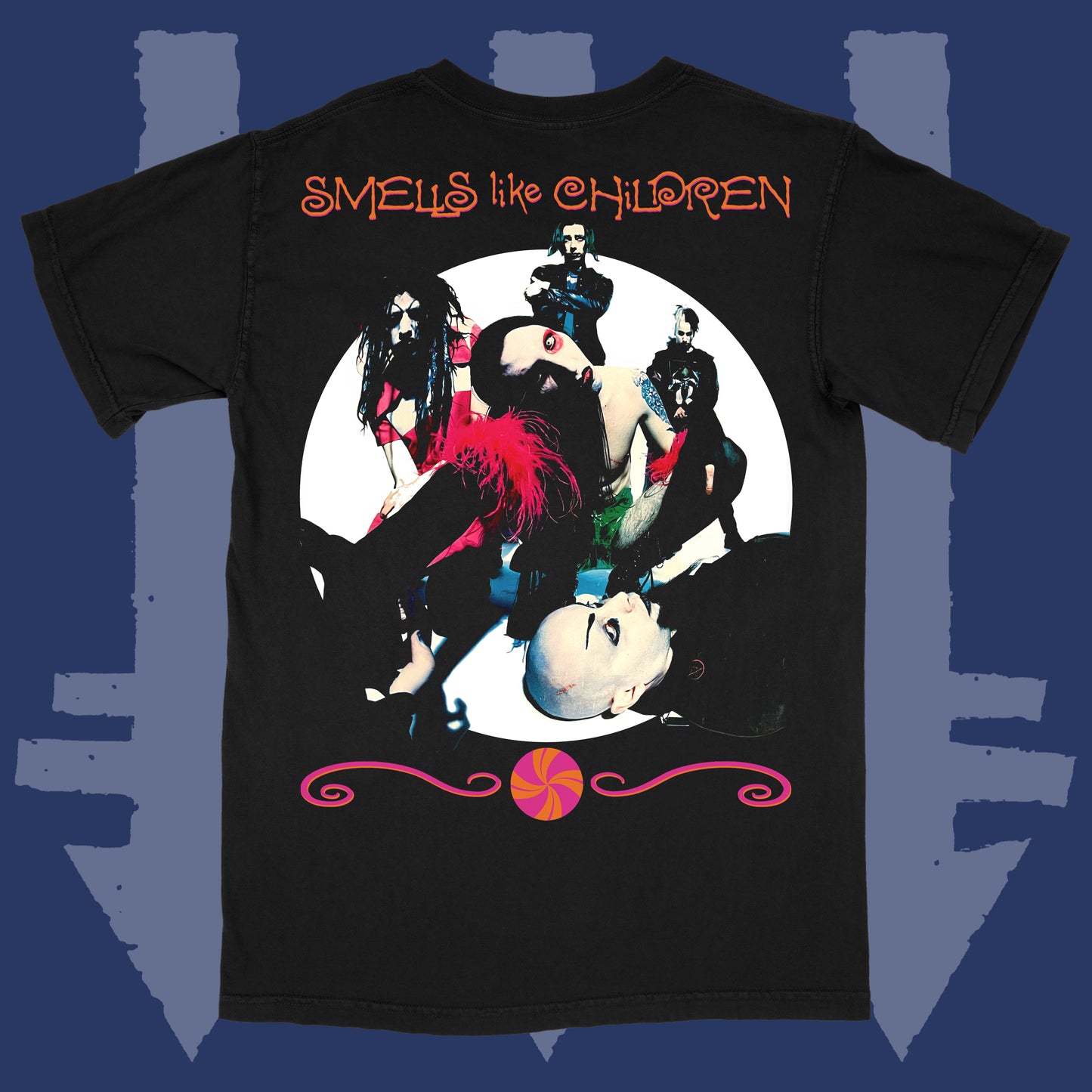 Manson Smells Like Children 1995 Black T-Shirt