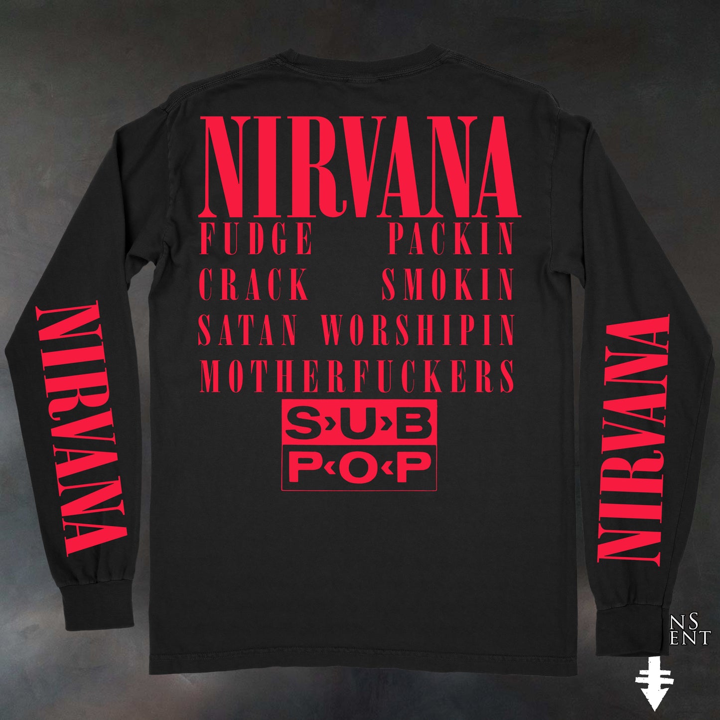 SubPop Long Sleeve Black / Ivory Limited to 50 Total