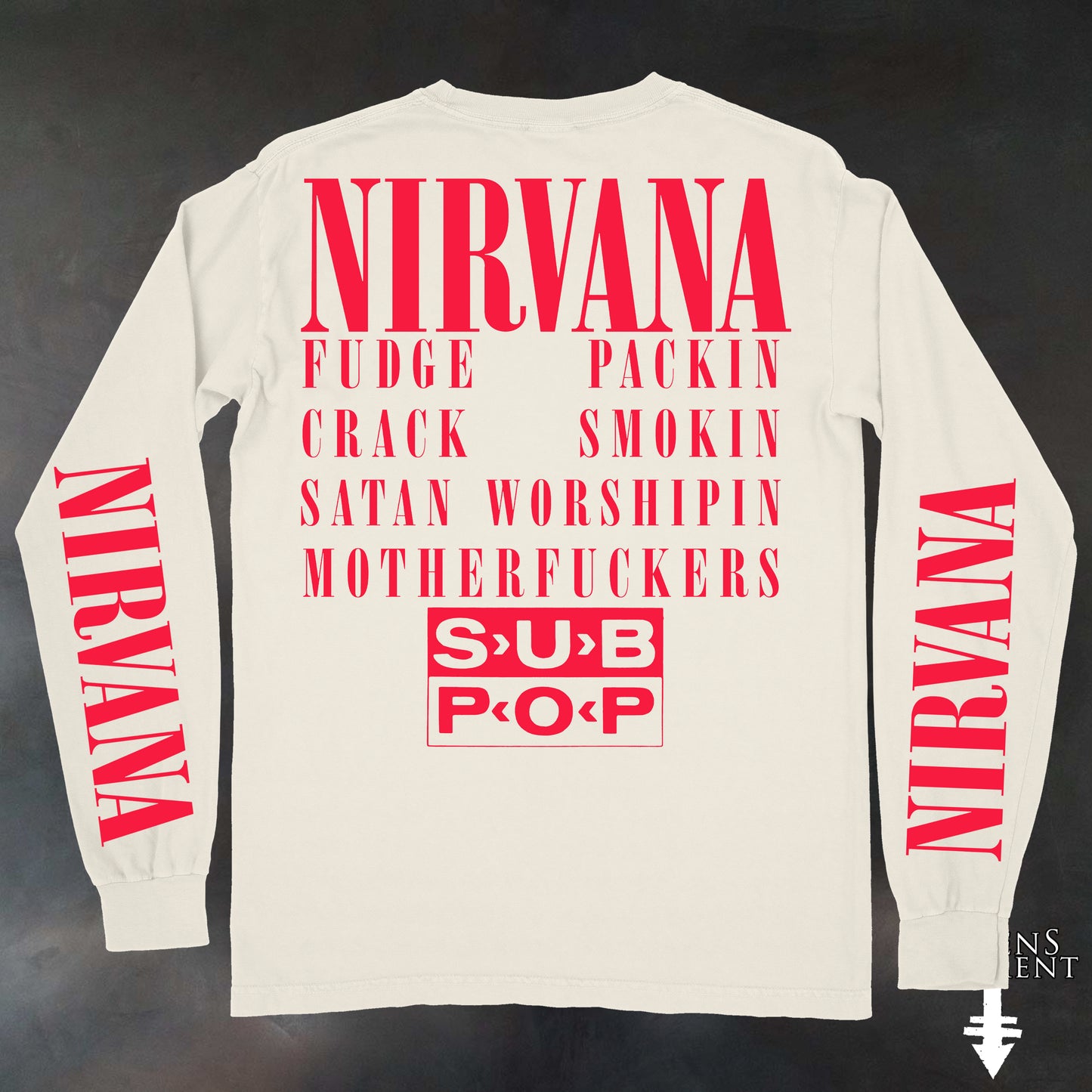 SubPop Long Sleeve Black / Ivory Limited to 50 Total