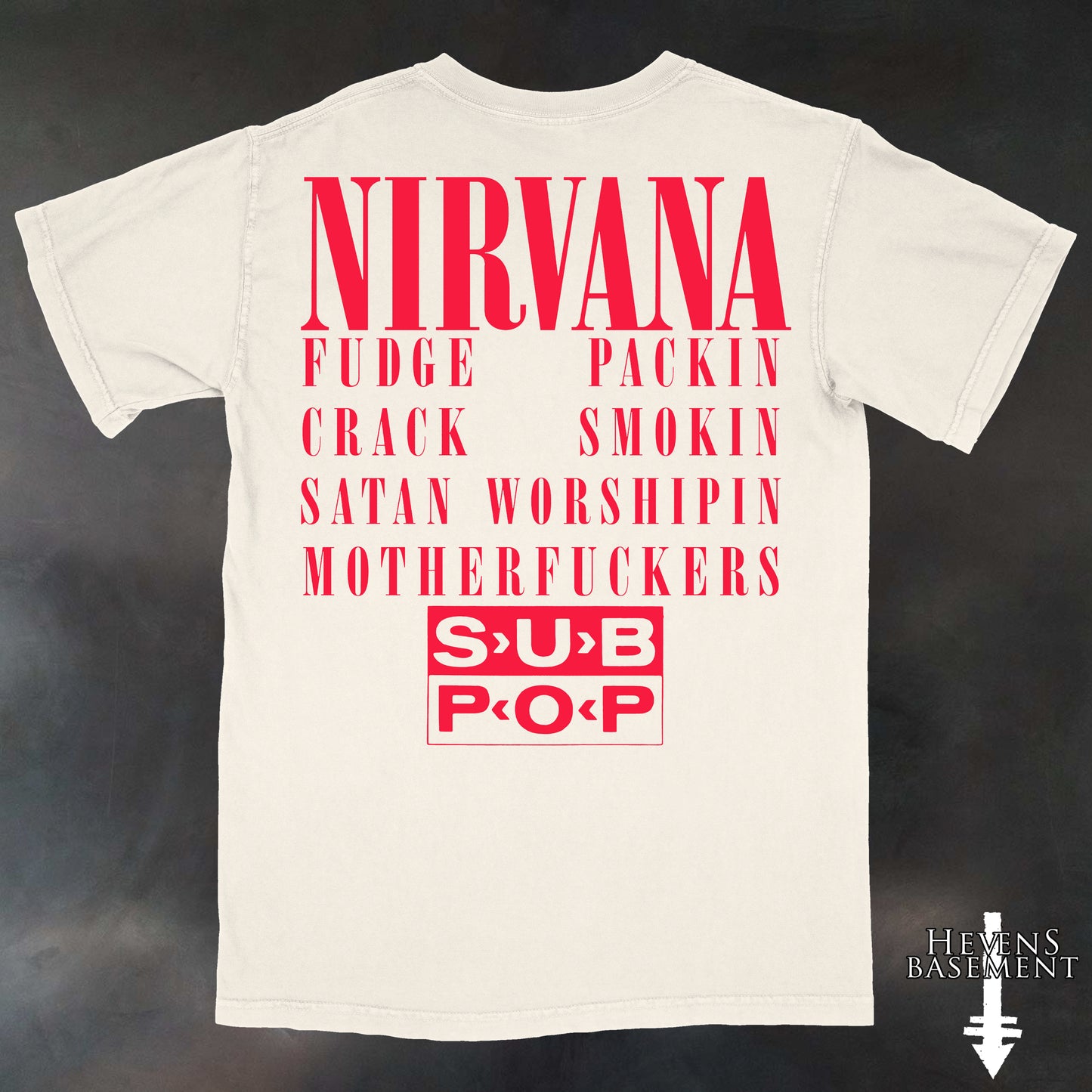Sub Pop T-Shirt Black or Ivory